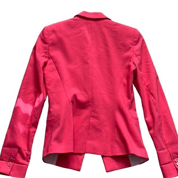 Zara Bright Pink One Button Blazer XSMALL - Picture 6 of 16